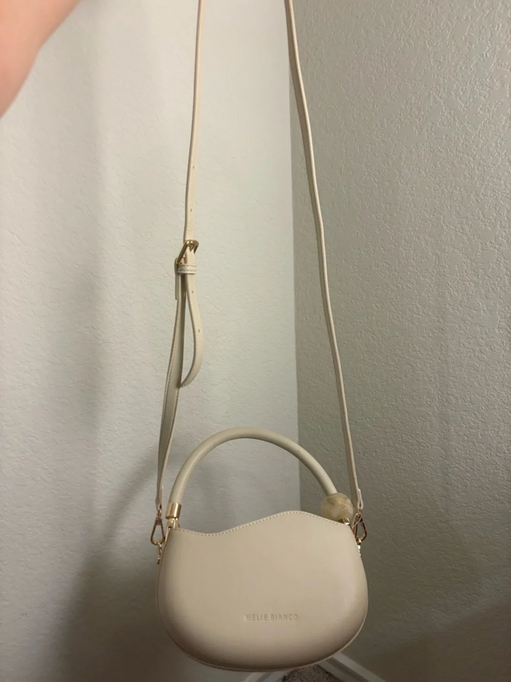 Melie Biianco Cream Mini Top-Handle Bag - Picture 4 of 5